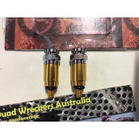 KTM FORK AIR BLEEDER NIPPLE - PUSH BUTTON  GOLD ONE PAIR