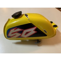 SUZUKI LT 50 2 STROKE FUEL PETROL TANK YELLOW GAS