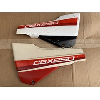 HONDA CBX 250 PLASTIC SIDE COVERS LEFT AND RIGHT PAIR