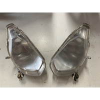 POLARIS OUTLAW 90 110 HEAD LIGHTS PAIR LEFT AND RIGHT ONE REPAIRED TABS