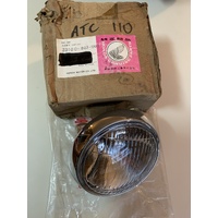 HONDA ATC 110 TRIKE ROUND HEAD LIGHT GLASS CHROME RING NOS 33100-943-003