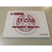 YAMAHA TT 350 B OWNERS HAND BOOK MANUAL WIRING DIAGRAM