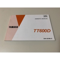 YAMAHA TT 600 D OWNERS HAND BOOK MANUAL WIRING DIAGRAM 4DR-28199-20