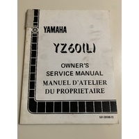 YAMAHA YZ 60 L GENUINE YAMAHA OWNERS SEVICE MANUAL 5X1-28199-72 ( WORKSHOP )