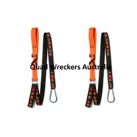 AEROFAST MOTORCYCLE TIE DOWN STRAPS ORANGE BLACK 37 mm 2 METER LONG KTM YZ CR RM