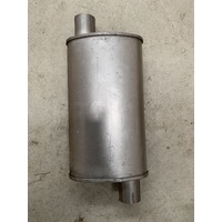 AUSPAC EXHAUST MUFFLER M259 OVAL 2 INCH 50.8 MM ID IN OUT STRAIGHT THROUGH