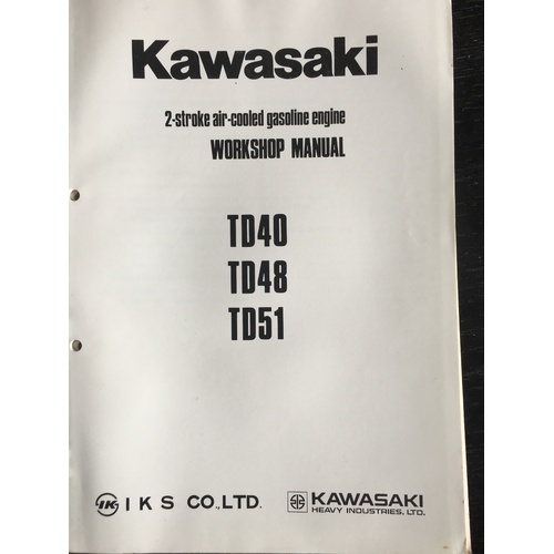 KAWASAKI 2 STROKE TD40-TD48-TD51  WORKSHOP SERVICE MANUAL