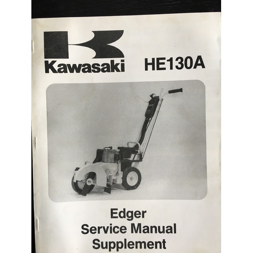 KAWASAKI HE13A LAWN EDGER SUPPLEMENT  WORKSHOP SERVICE MANUAL