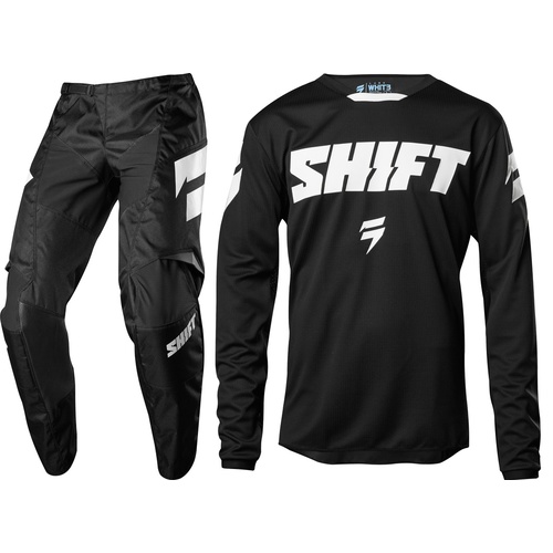 YOUTH SHIFT NINETY SEVEN WHIT3 MX GEAR SET PANTS 24 & JERSEY YOUTH MEDIUM