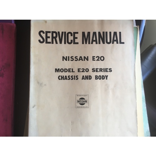 NISSAN E20 SERIES CHASSIS AND BODY NISSAN WORKSHOP SERVICE MANUAL