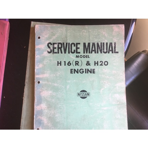 NISSAN MODEL H16R H20 ENGINE  NISSAN WORKSHOP SERVICE MANUAL