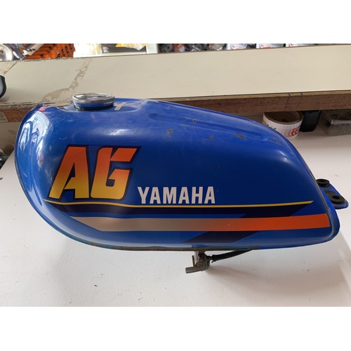 YAMAHA AG 100 2 STROKE FARM BIKE FUEL PETROL TANK CAP & TAP