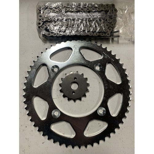 HONDA CR 80 85 CHAIN AND SPROCKET KIT SET 15 FRONT 55 REAR EK HEAVY DUTY