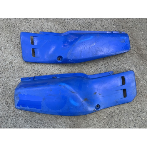 YAMAHA XT 600 Z TENEREE DAKAR BLUE PLASTIC SIDE COVER LEFT AND RIGHT PAIR