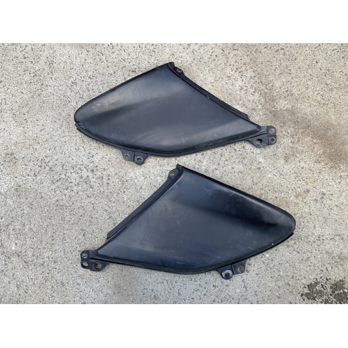 HONDA TRX 420 2007 - 2013 BLACK PLASTIC LEFT AND RIGHT HAND TANK SIDE COVERS PAIR