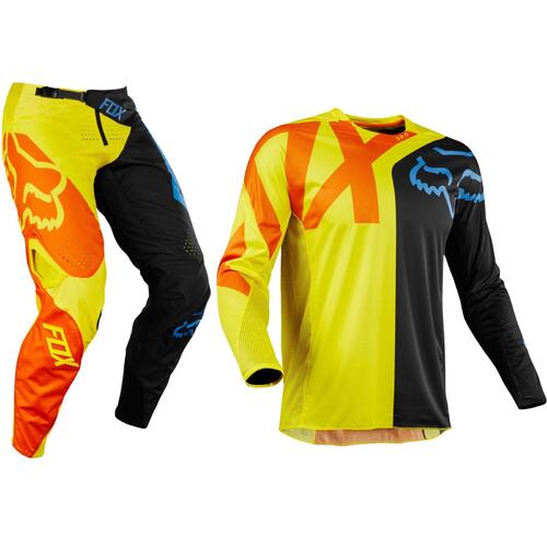 FOX RACING 360 PREME YELLOW BLACK MX OFF ROAD PANTS JERSEY COMBO SIZE YOUTH 26 LARGE