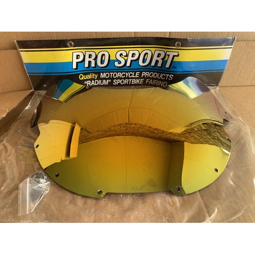 SUZUKI GSXR 1991 1992 RADIUM GOLD WIND SCREEN NOS PRO SPORT 670-1063