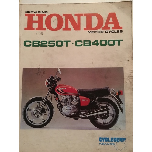 HONDFA CB250T CB400T CYCLESERV SERVICE MANUAL