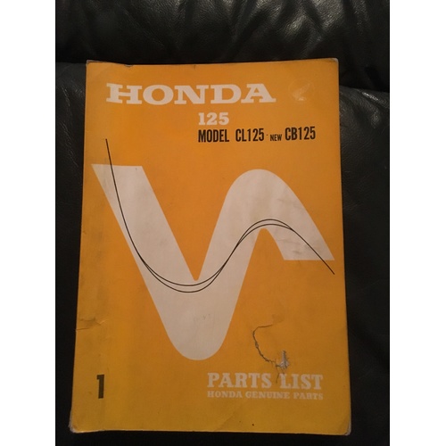 HONDA CB125S1  PARTS  MANUAL-