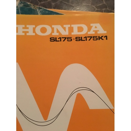 HONDA SL175 SL175K1  PARTS  MANUAL-