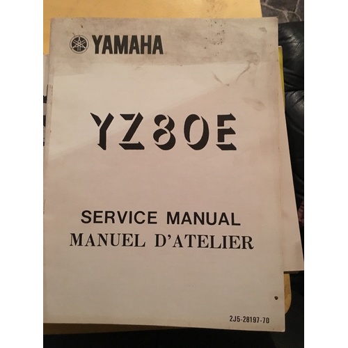 YAMAHA YZ80E SERVICE   MANUAL