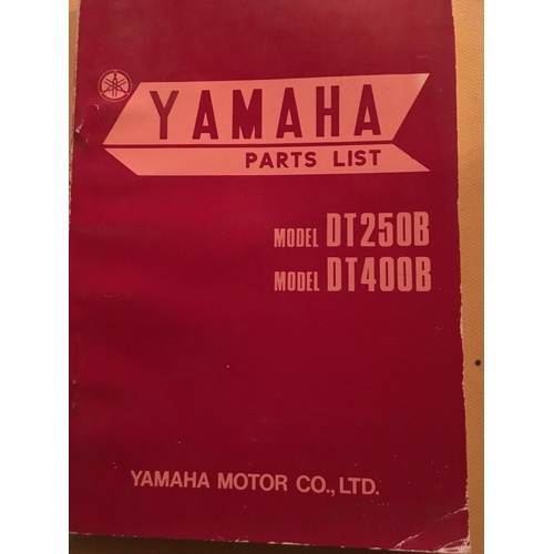 YAMAHA DT250B DT400B PARTS  MANUAL