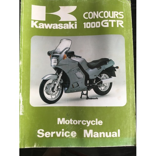 KAWASAKI 1986 1992 CONCOURS 1000 GTR  SERVICE MANUAL