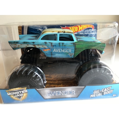 MONSTER JAM TRUCK HOTWHEELS CHEV AVENGER