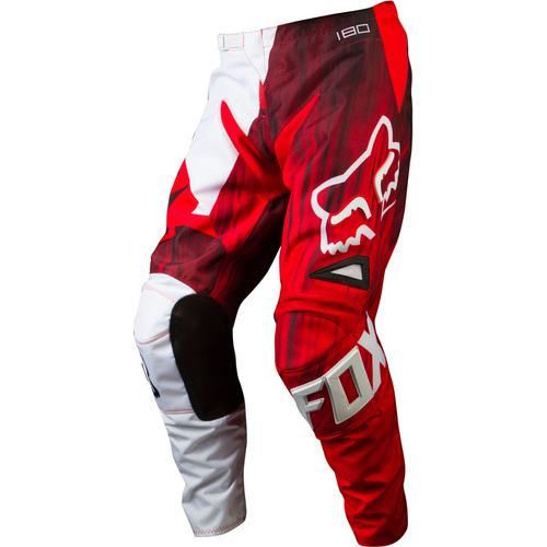 KIDS 180 FOX VANDAL MX PANTS RED WHITE SIZE 4