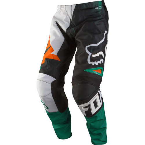 KIDS 180 FOX VANDAL MX PANTS GREEN / ORANGE SIZE 5