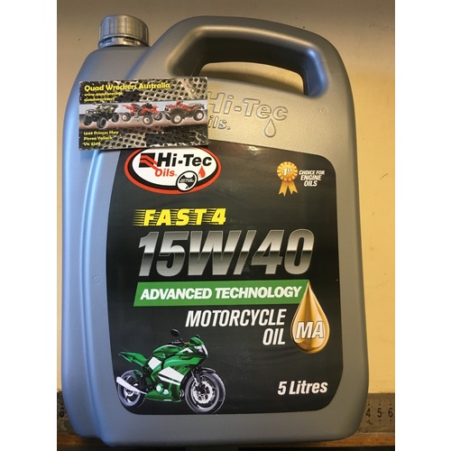 HI TEC FAST 4  10 W 40 4 LITRE OIL AUSTRALIAN MADE