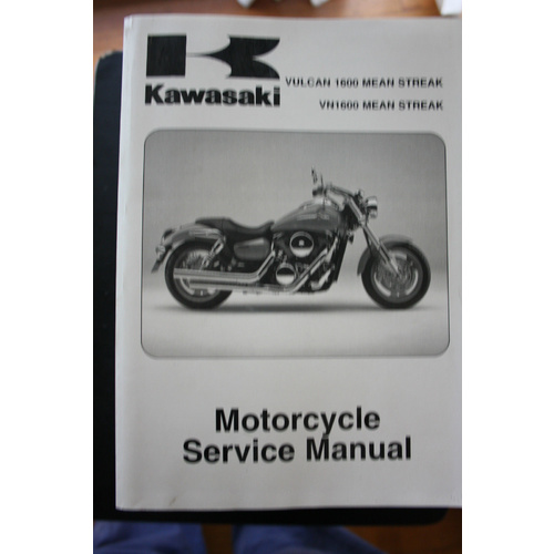 GENUINE KAWASAKI SERVICE WORKSHOP MANUAL 04-08 VULCAN 1600 MEAN STREAK/ VN1600