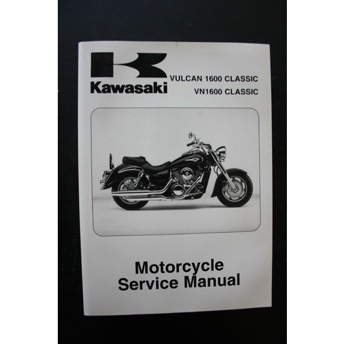 GENUINE KAWASAKI SERVICE WORKSHOP MANUAL 03-08 VULCAN1600 CLASSIC,VN1600 CLASSIC