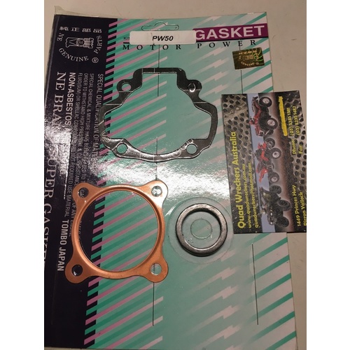 YAMAHA PW 50 TOP END GASKET SET  HEAD BASE GASKET  