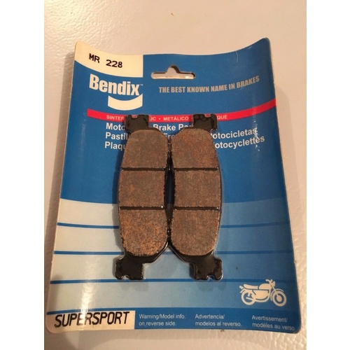 BENDIX BRAKE PADS YAMAHA REAR R6 YZF , FRONT DT 175 XT 250 TW 200 MR 228