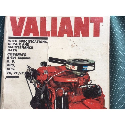 VALIANT R-S-AP5-AP6-VC-VE-VF SCIENTIFIC PUBLICATIONS  WORKSHOP MANUAL