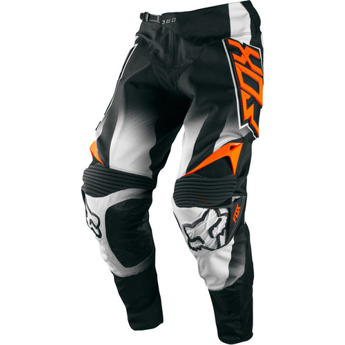 FOX RACING MX OFF ROAD 360 FRANCHISE BLACK ORANGE PANTS SIZE 30 SAVE $149.95 !!