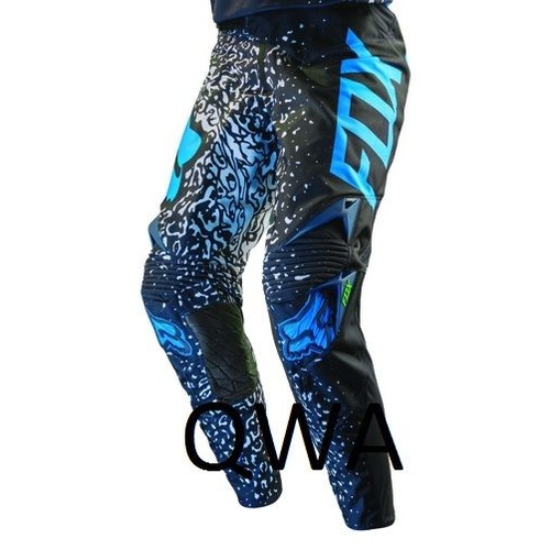 FOX RACING MX OFF ROAD 360 CAUZ BLACK / BLUE PANTS SIZE 34 SAVE $$$$