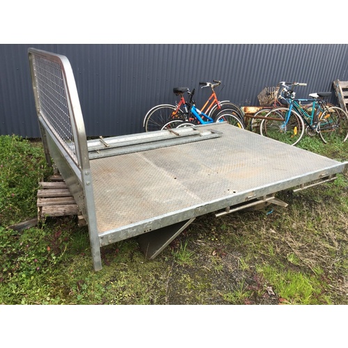 STEEL GAL UTE TRAY  STEEL FLOOR LAND CRUISER  PATROL  ETC 8FT X 6 FT   2.4 X 1.8